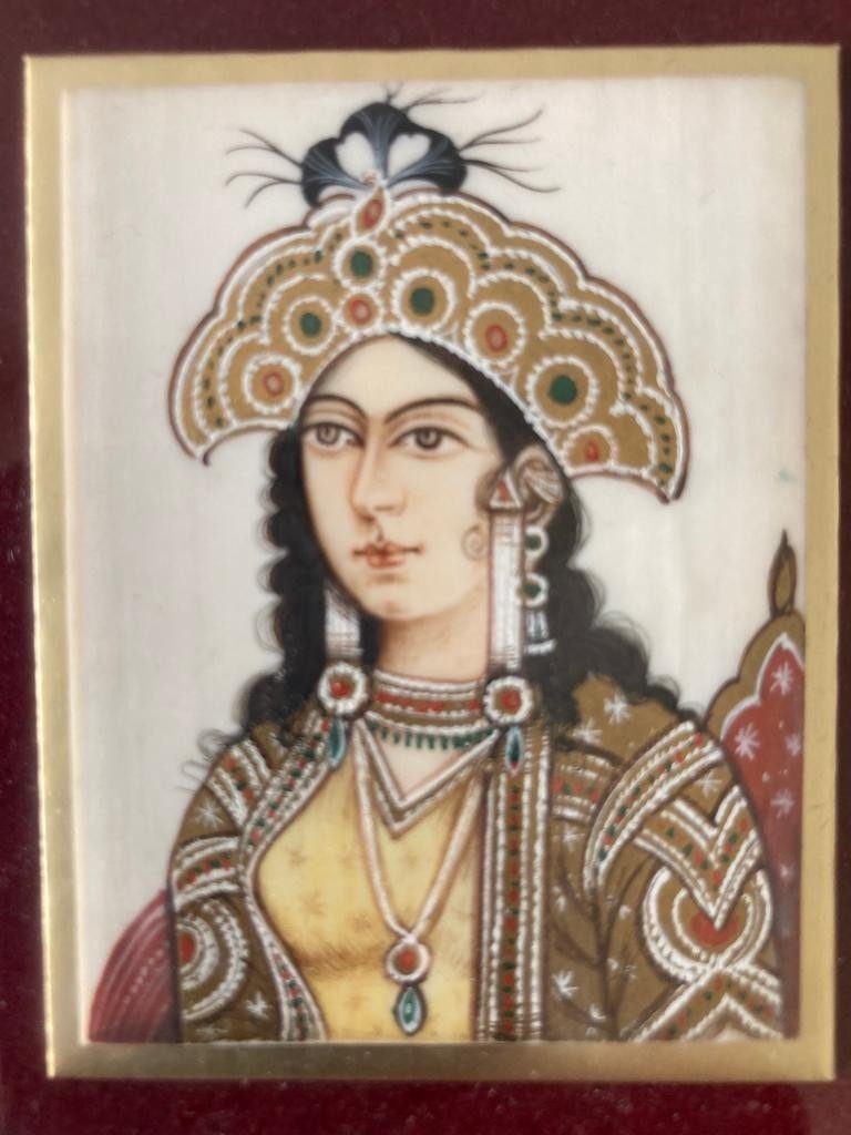 Miniatures Indiennes Shah Jahan Et Muntaz Manhal -photo-3