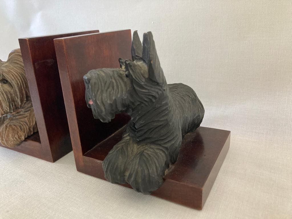 Pair Of Scottish Terrier Dog Bookends-photo-3