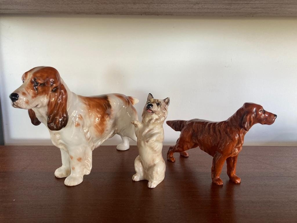 Three Royal Doulton Porcelain Dogs-photo-4
