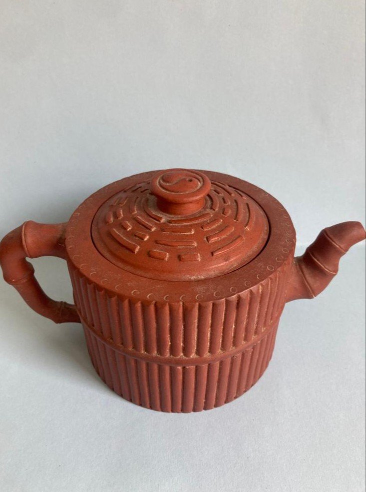 Yixing Zisha Teapot Bamboo Decor-photo-2