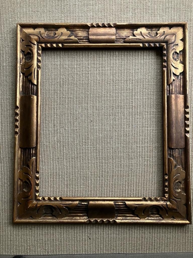 Cadre Bois Doré Art Déco