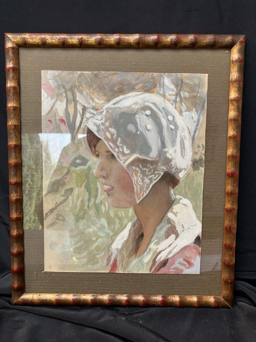 Spring Paul Chabas Watercolor Gouachée
