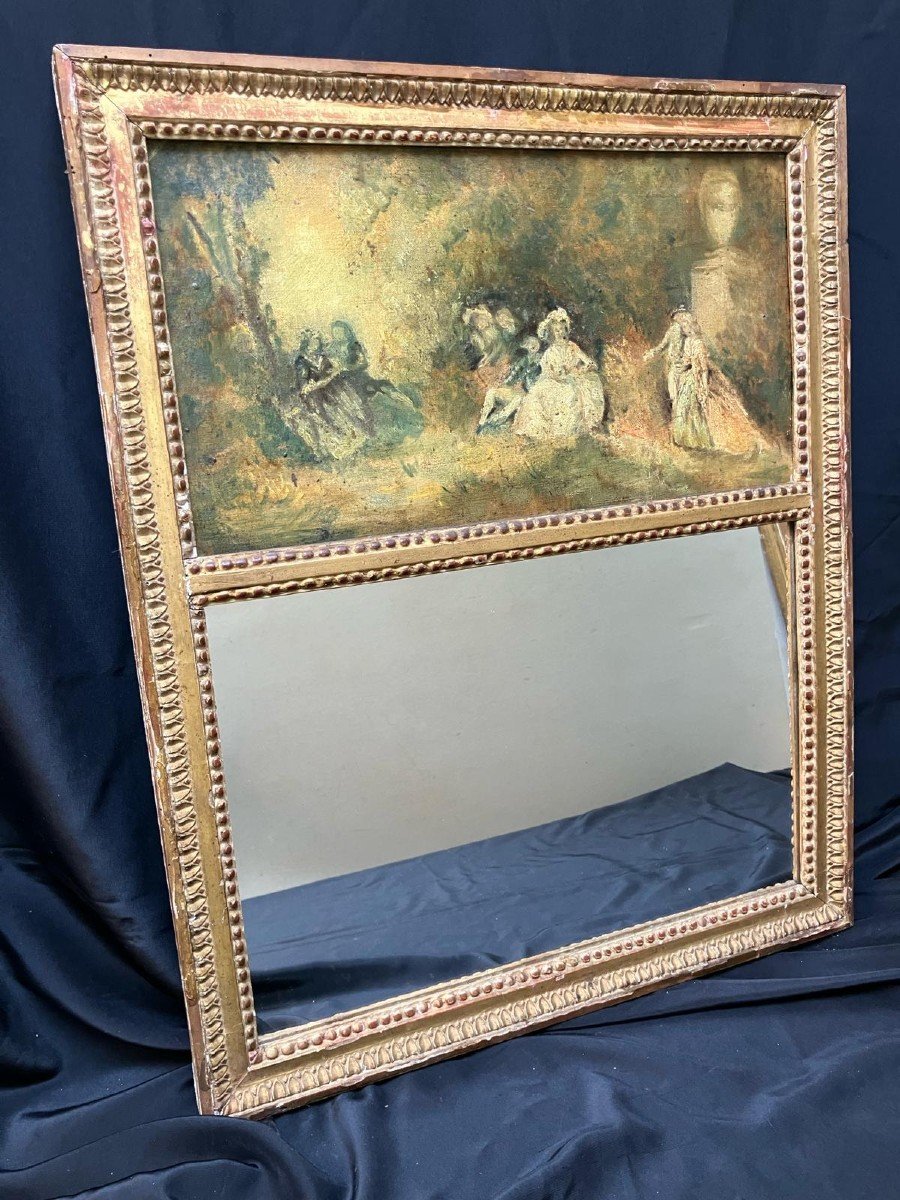 Trumeau à Décor De Scène Galante