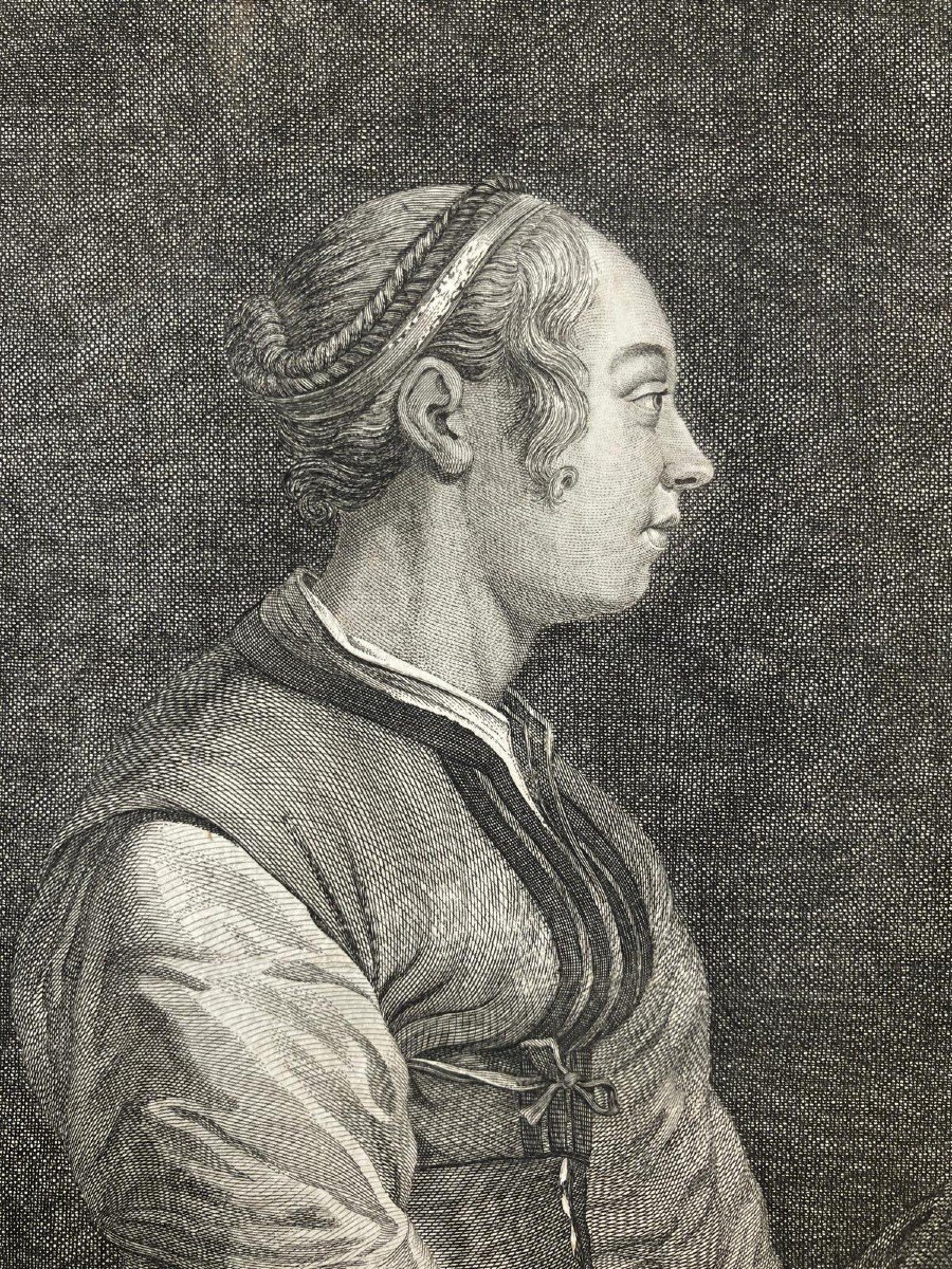 La Gazetière Hollandaise Gravure En Taille-douce-photo-3