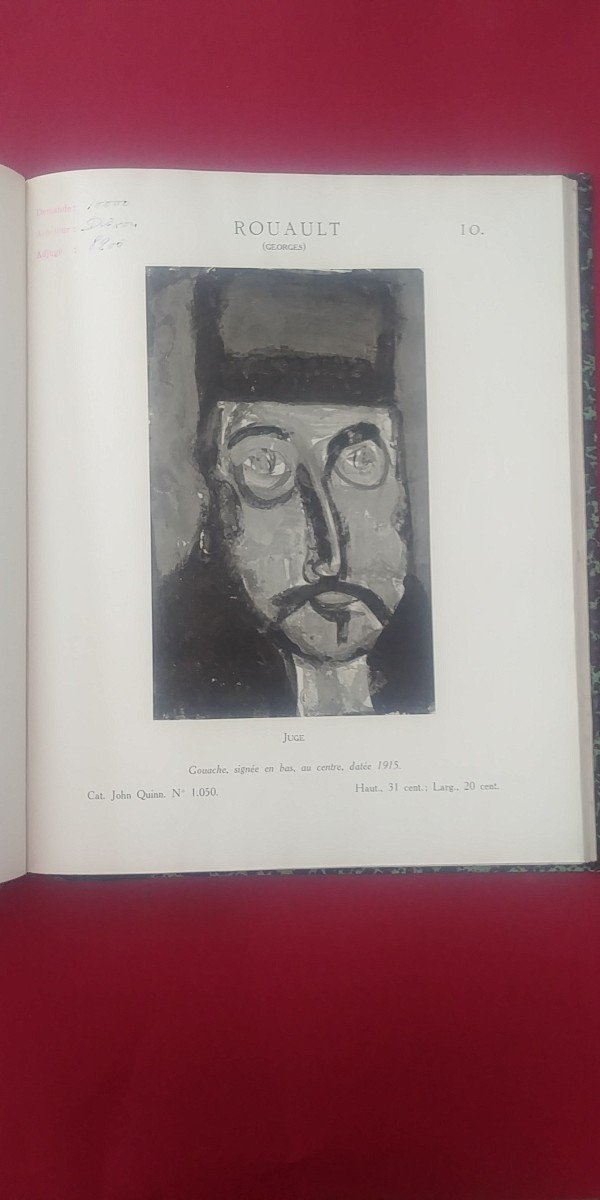 Catalogue Des Tableaux Modernes Collection John Quinn 1926-photo-2