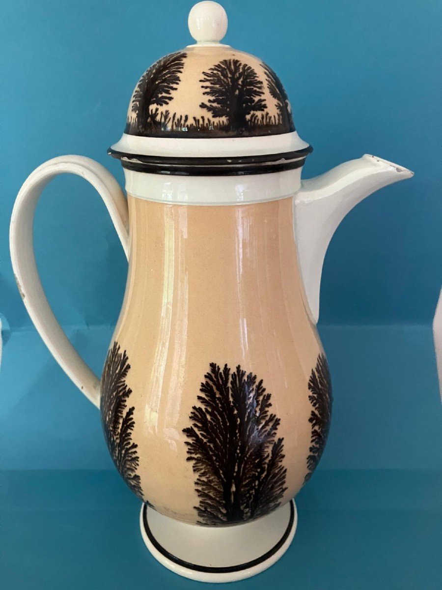 Creil Fine Earthenware Mochaware Pour Over Coffee Maker