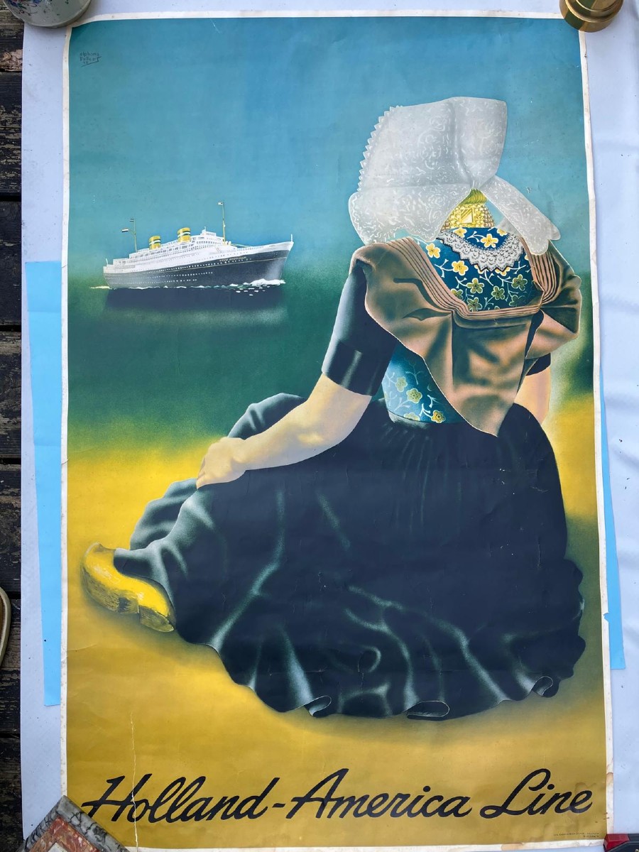 Affiche Holland America Line Alfons Dullaart