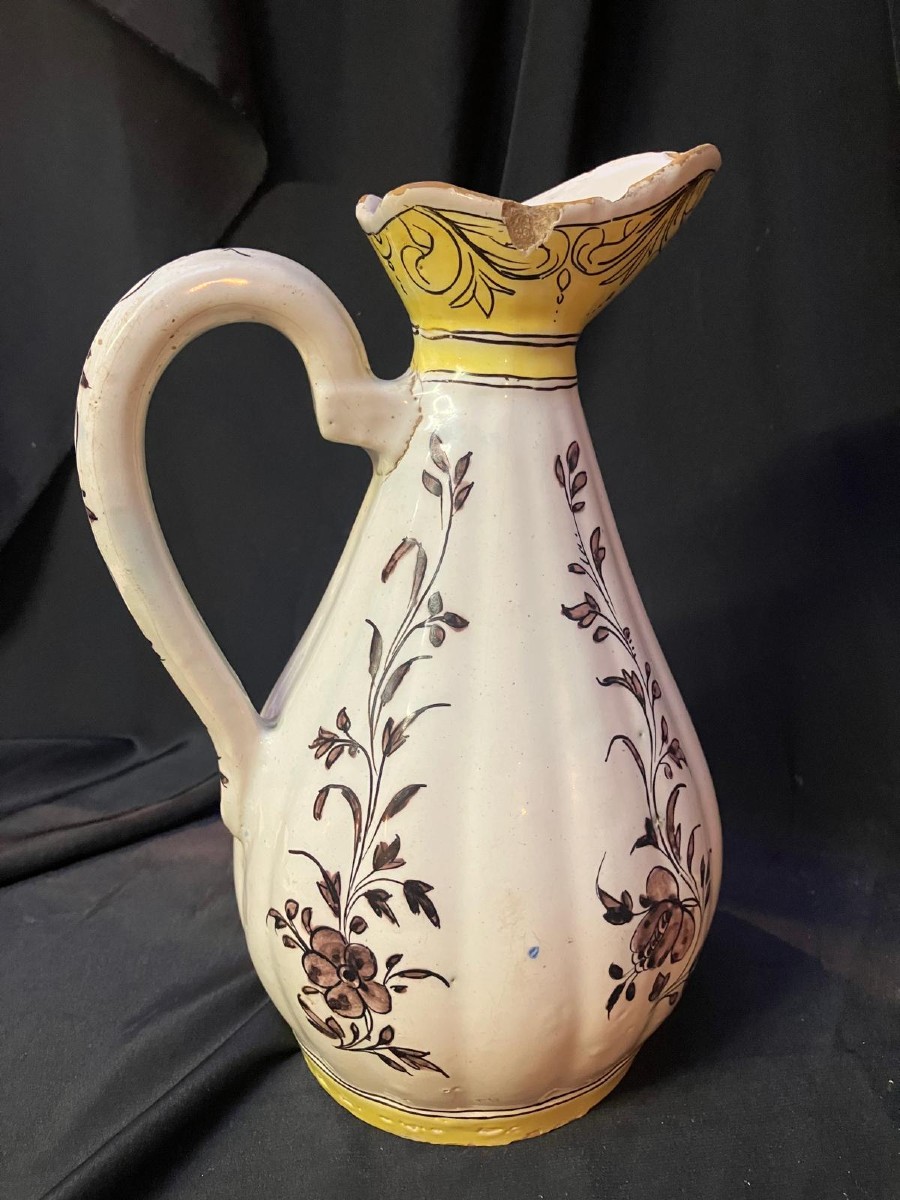 Pichet à cidre faience de Nevers -photo-2