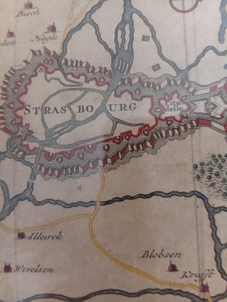 Carte géographique siège du fort de Kehl 1733-photo-4