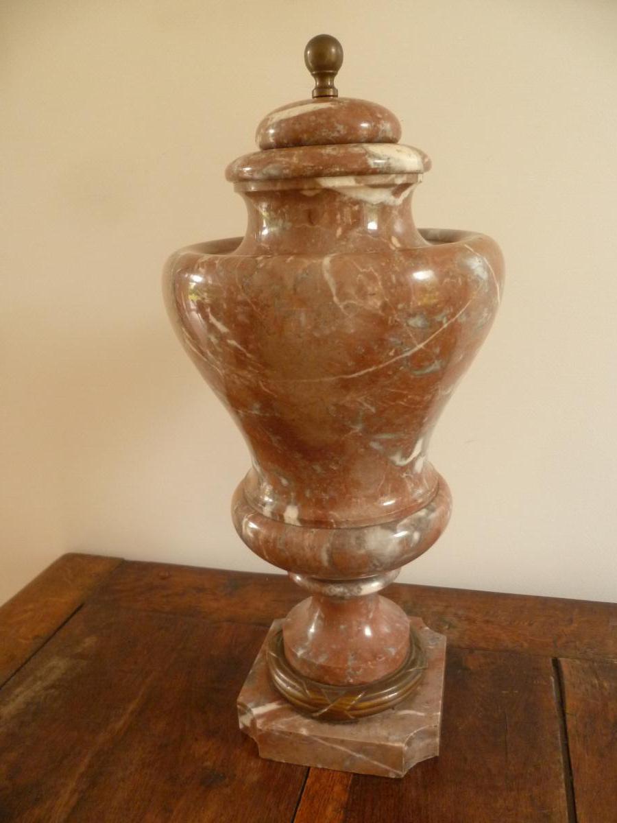 Large Ornate Marble Vase-photo-4