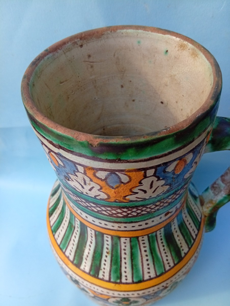 Large Ceramic Ghoraff Jug From Fez-photo-4