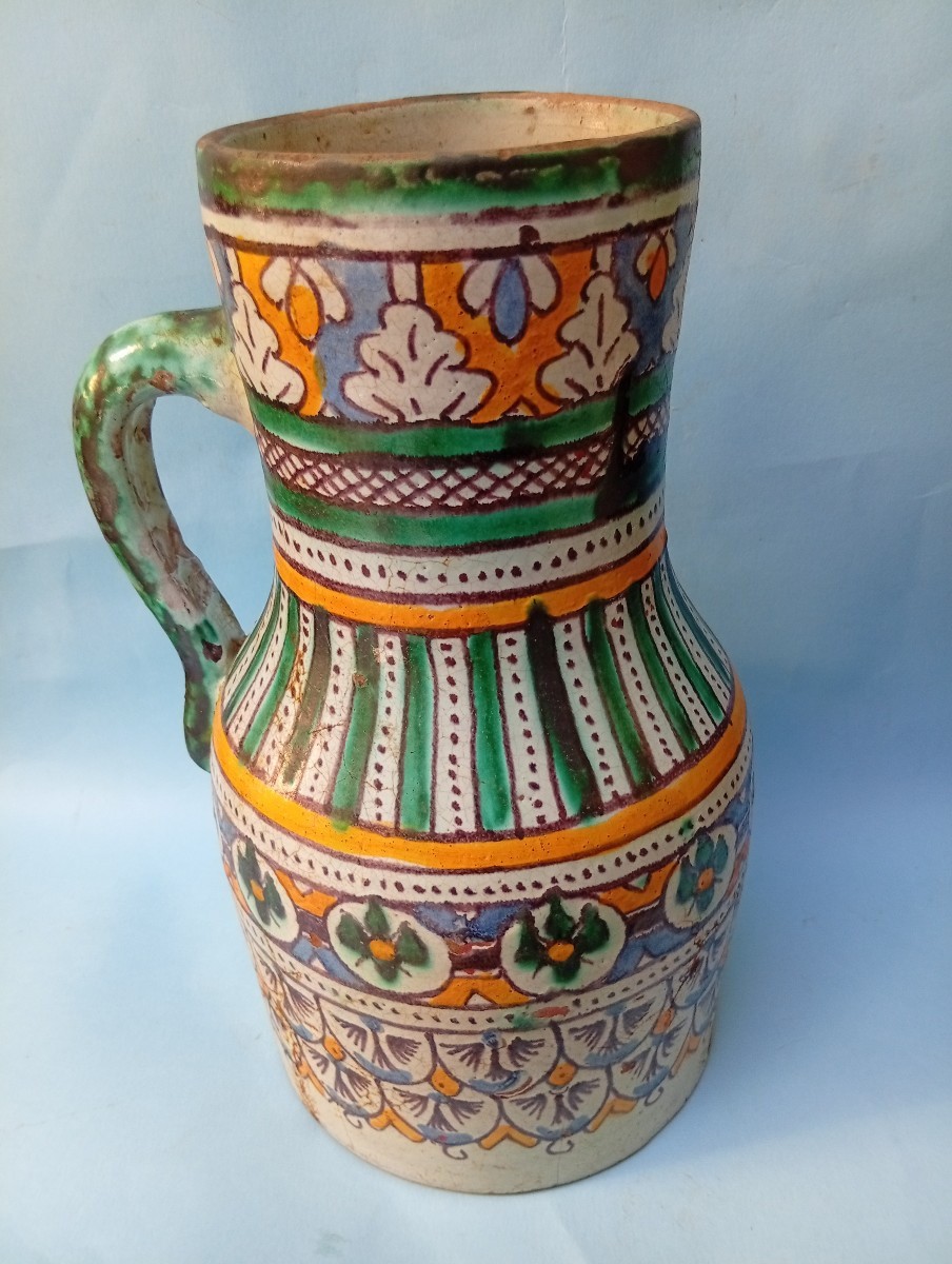 Large Ceramic Ghoraff Jug From Fez
