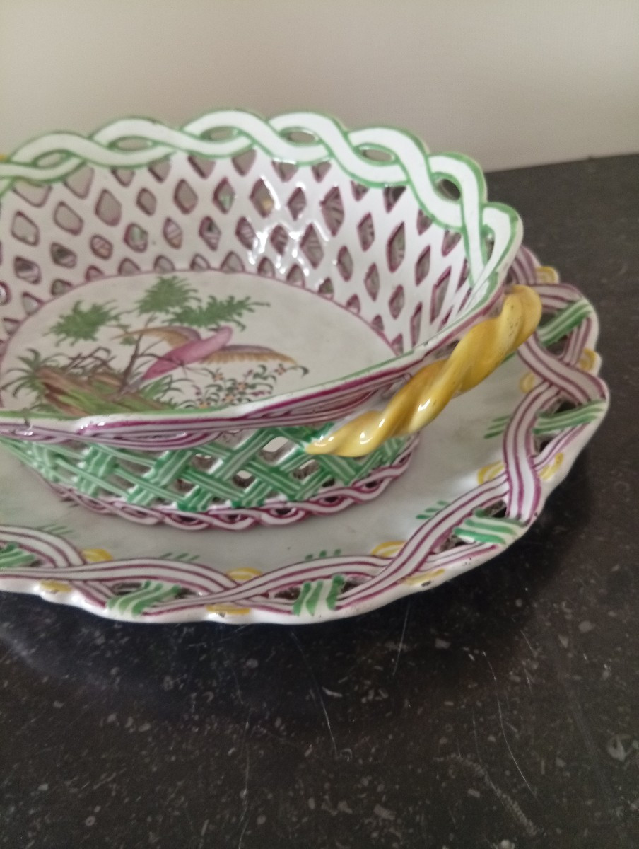 Lunéville Openwork Basket And Display Stand-photo-2