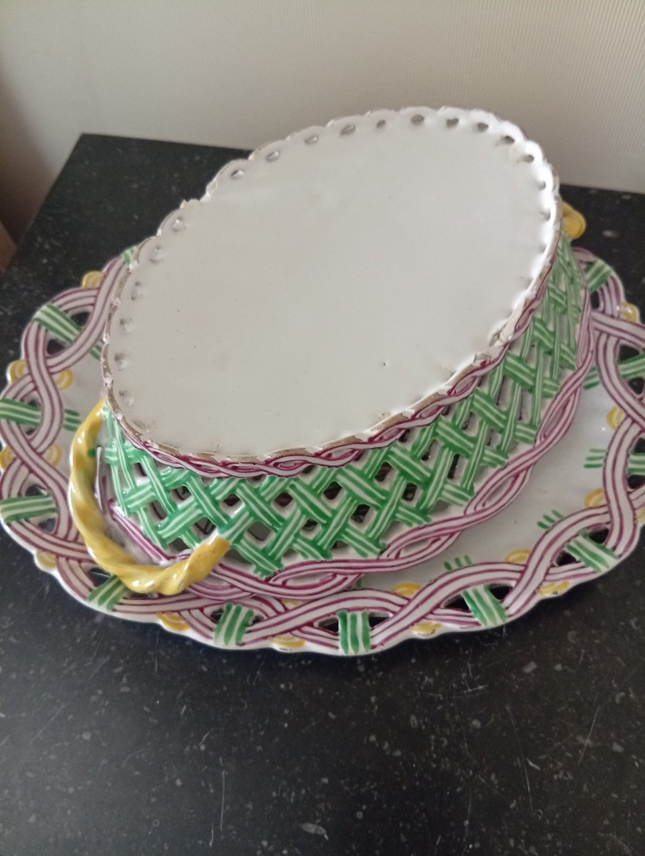 Lunéville Openwork Basket And Display Stand-photo-6