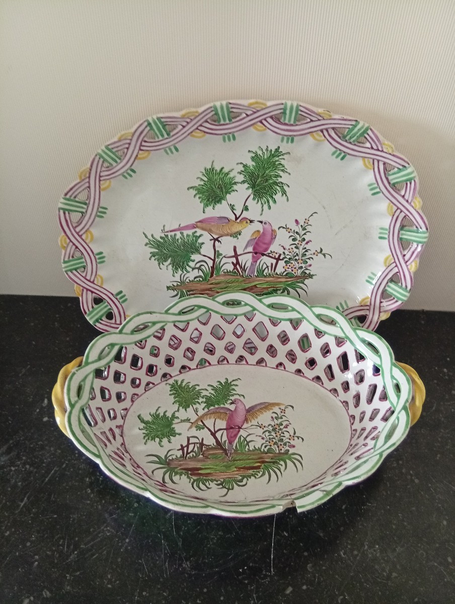 Lunéville Openwork Basket And Display Stand