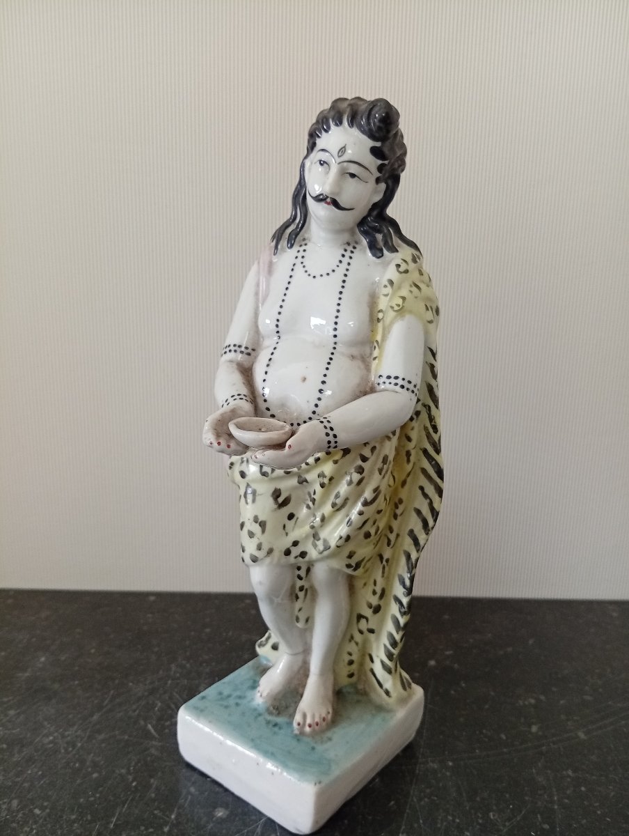 German Porcelain Statuette Of Shiva The Ascetic