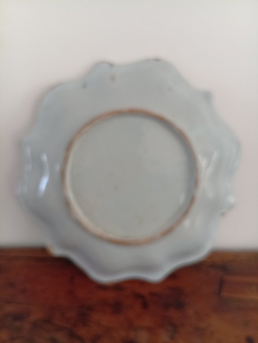 Saint Amand Earthenware Plate With "blanco Sobre Blanco" Design -photo-1