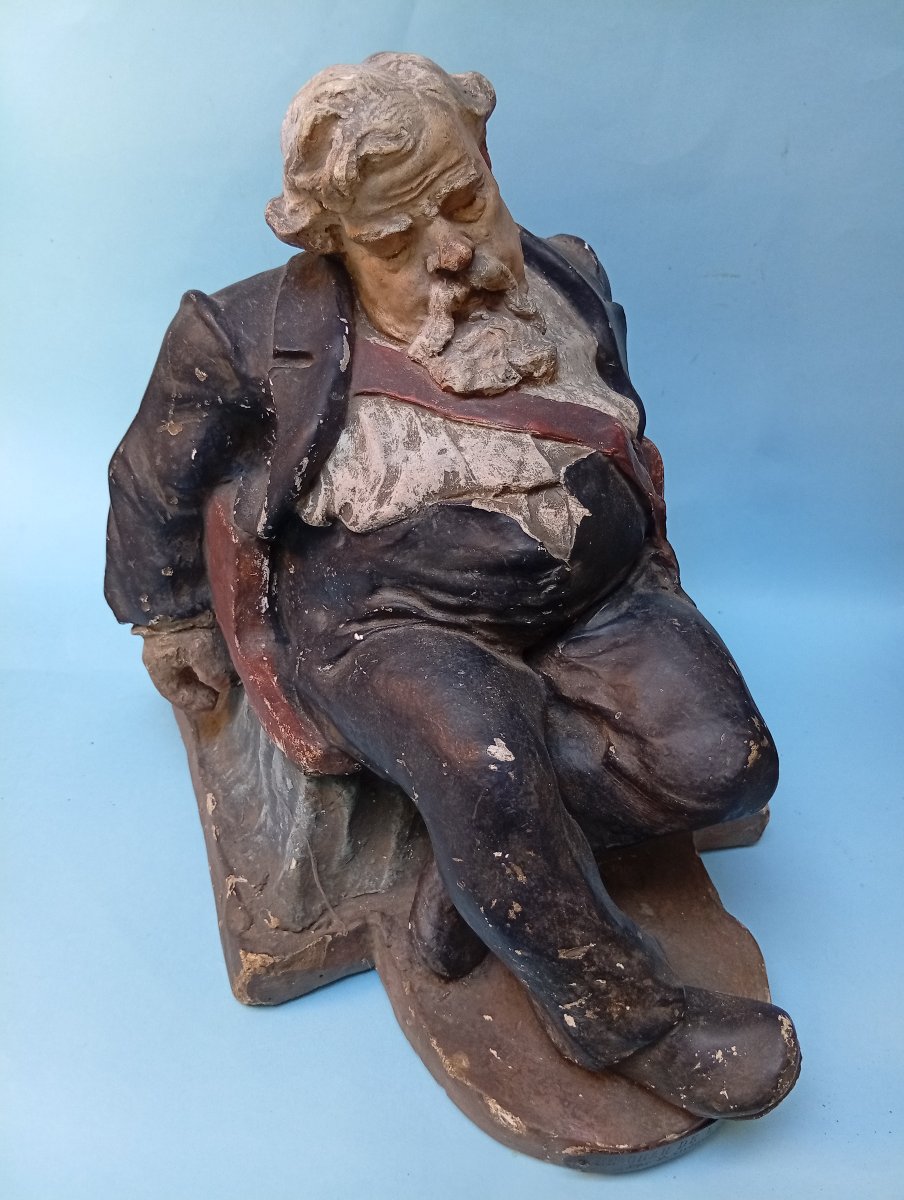Statuette caricature du président de la République Armand Fallières 