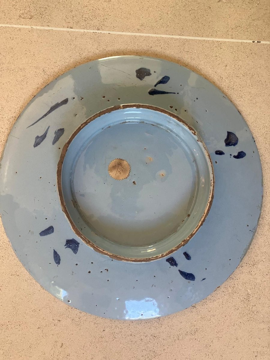 Italian Majolica Dish From Pavia, Berettino Collection -photo-3