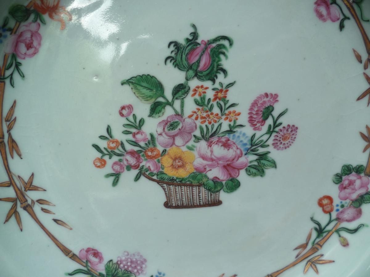Plate Porcelain Company From India Eighteenth Century China-photo-2