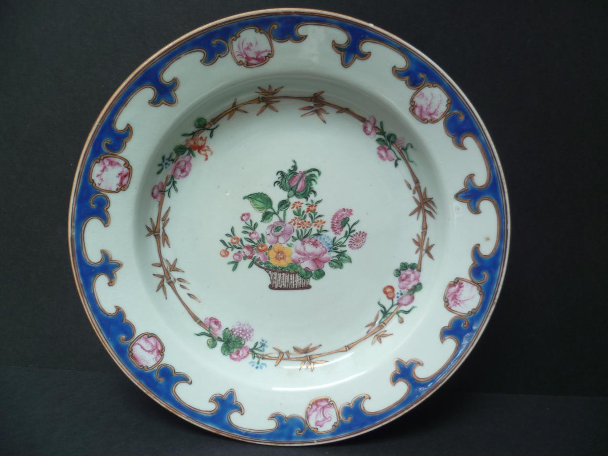 Plate Porcelain Company From India Eighteenth Century China-photo-1