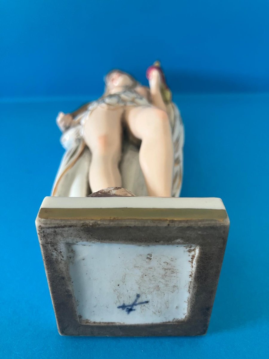 Figurine porcelaine Meissen Indienne Amérique -photo-4