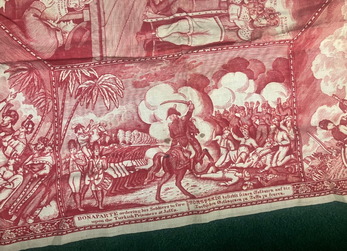Foulard de propagande anti-Napoléon datant de 1813-photo-4
