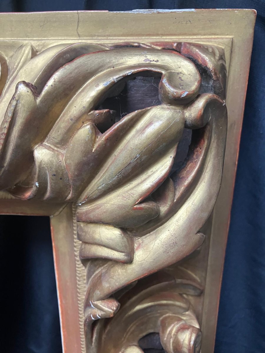Carved And Gilded Wooden Frame -photo-2