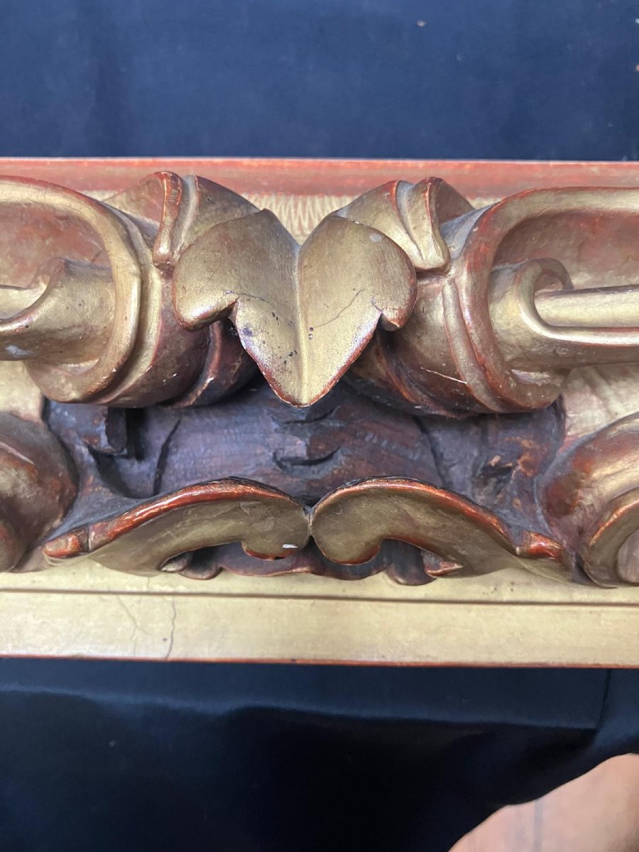 Carved And Gilded Wooden Frame -photo-2