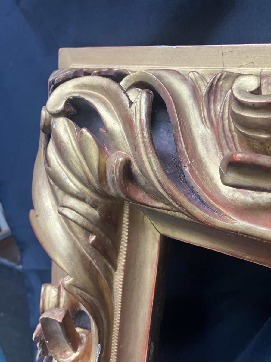 Carved And Gilded Wooden Frame -photo-5