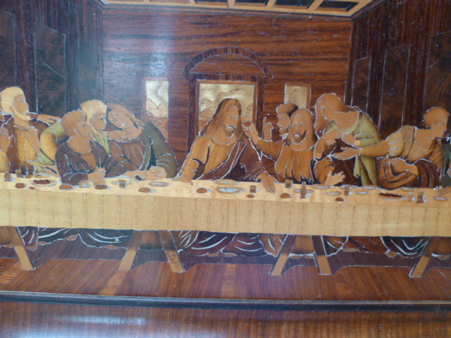 Table Marqueterie The Leonardo Da Vinci Last Supper-photo-3