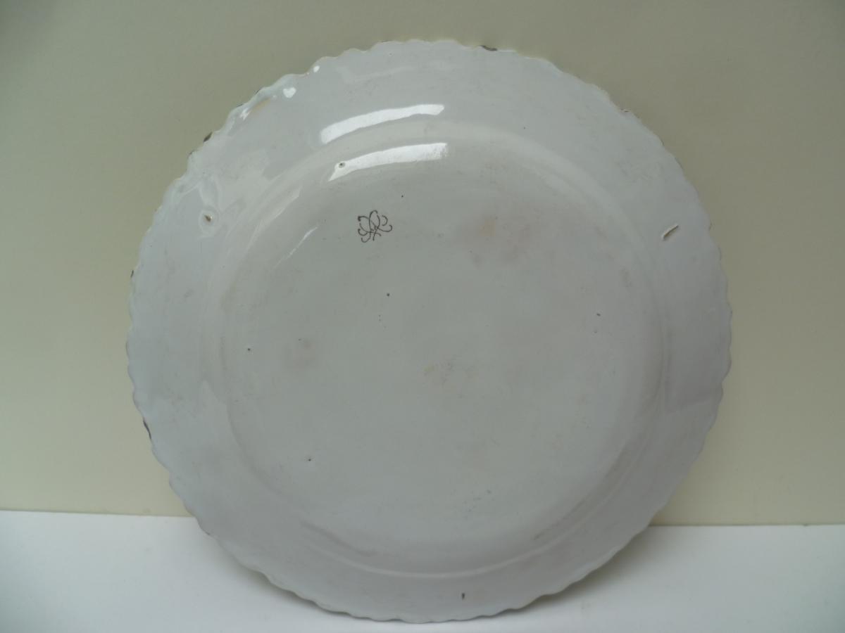 Sceaux. Plate In Earthenware, XVIIIth Century.-photo-3