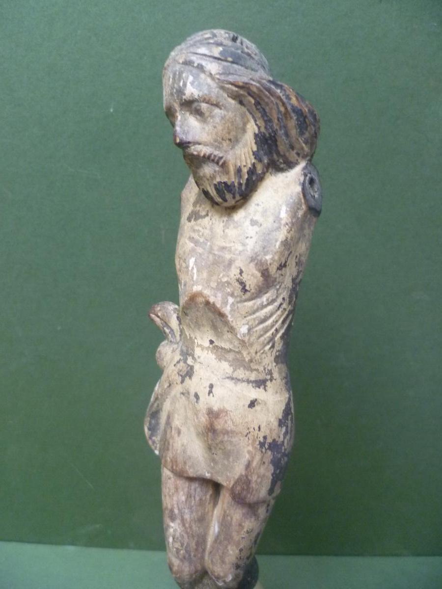 Christ en bois sculpté Epoque XVIIe Siècle-photo-3