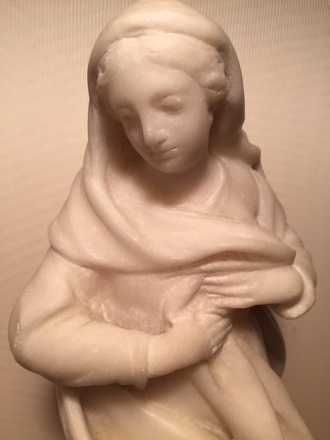 Marble Statue Of The Virgin-photo-2