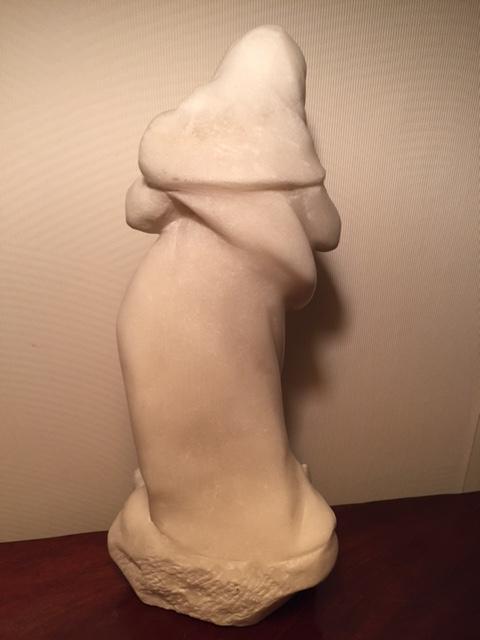 Statue de la Vierge en marbre-photo-4