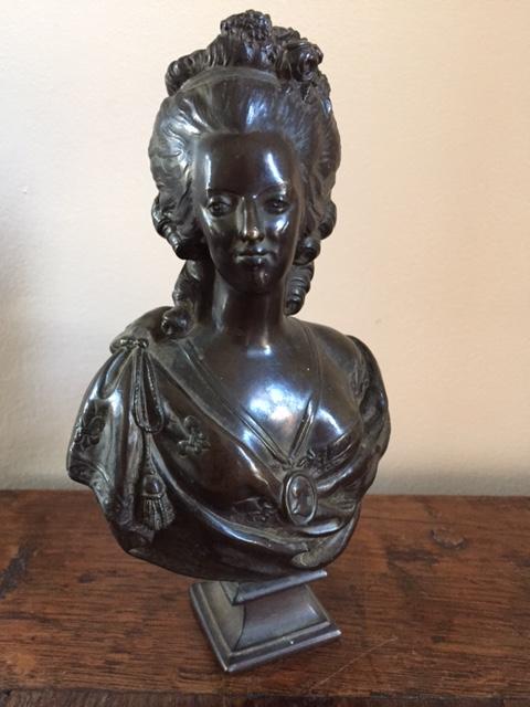 Small Bronze Bust Of Marie-antoinette