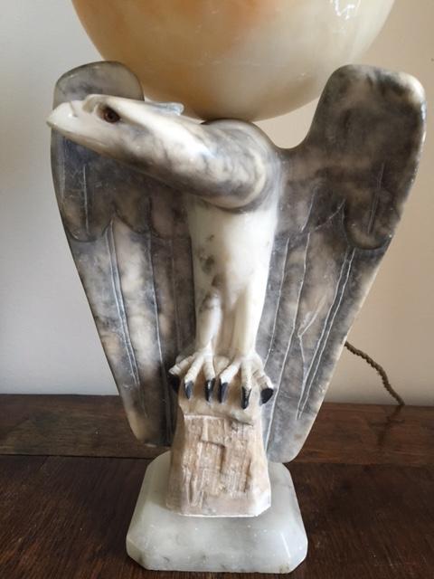 Art Deco Lamp In The Shape Of An Eagle-photo-2