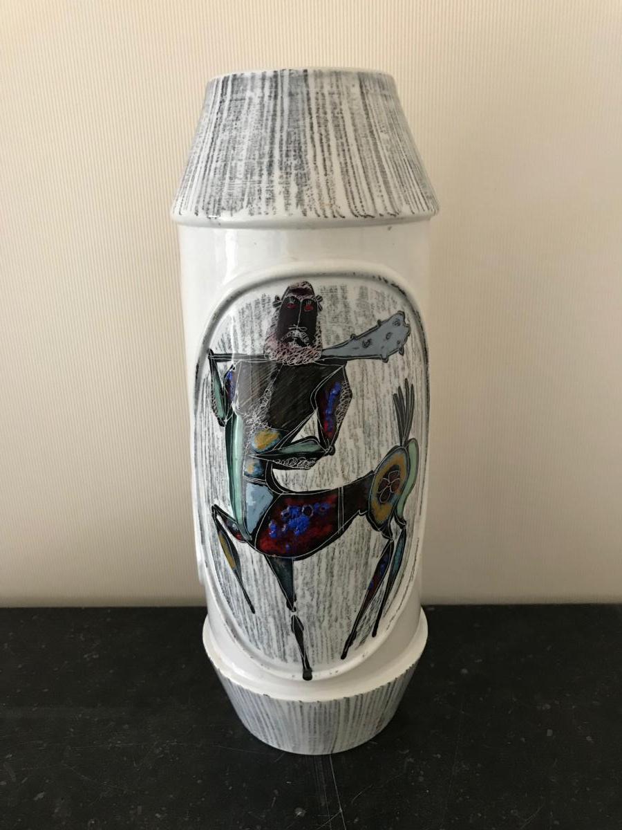 Italian Ceramic Vase With Centaur Decoration