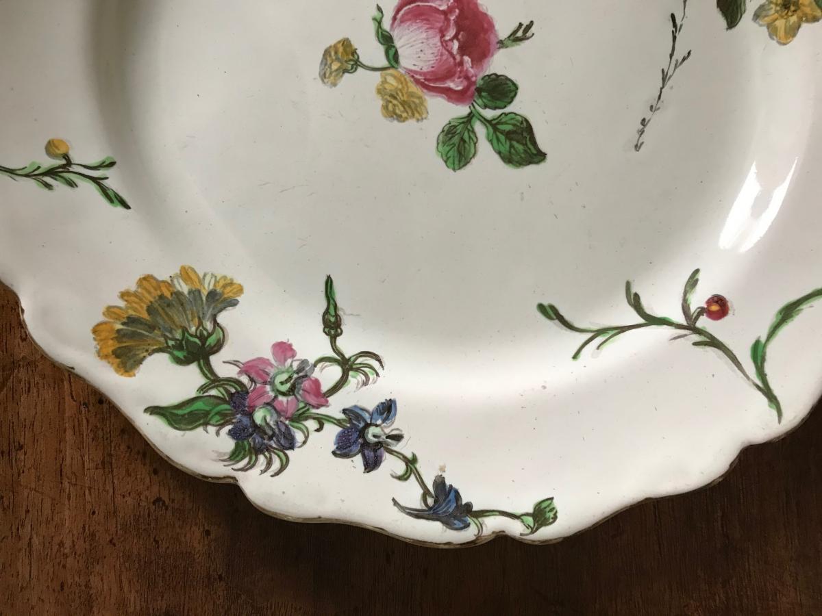 Assiette en faïence de Marseille XVIIIe-photo-2