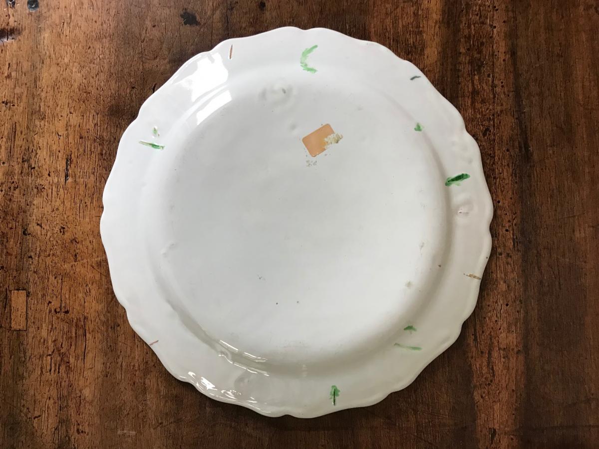 Assiette en faïence de Marseille XVIIIe-photo-4