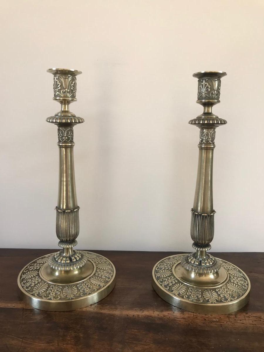 Pair Of Candlesticks Empire Period