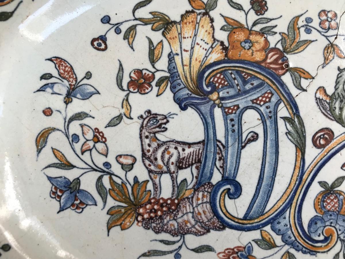 Rouen - Oval Dish In Contoured Edge Faïence-photo-2