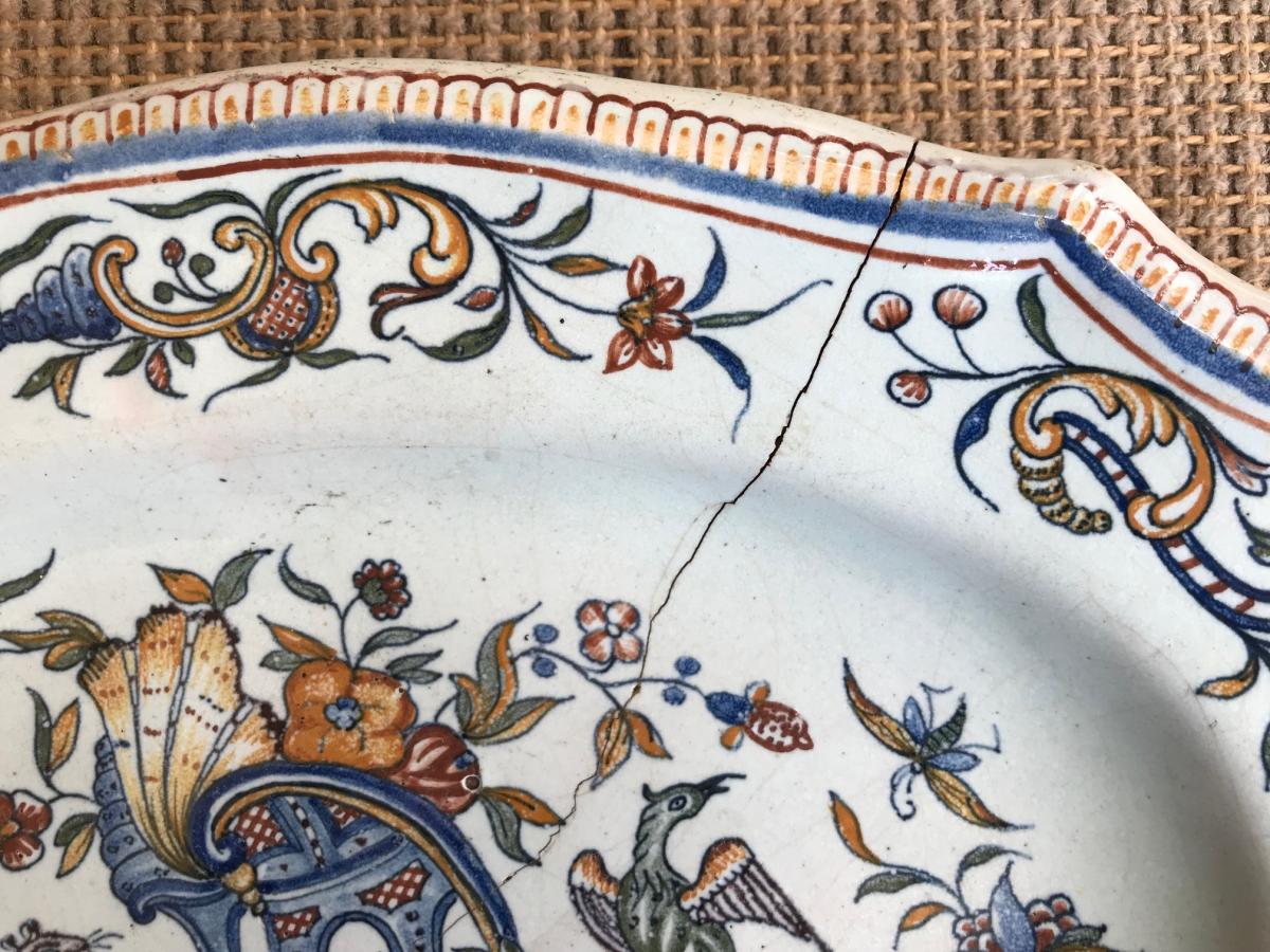 Rouen - Oval Dish In Contoured Edge Faïence-photo-3