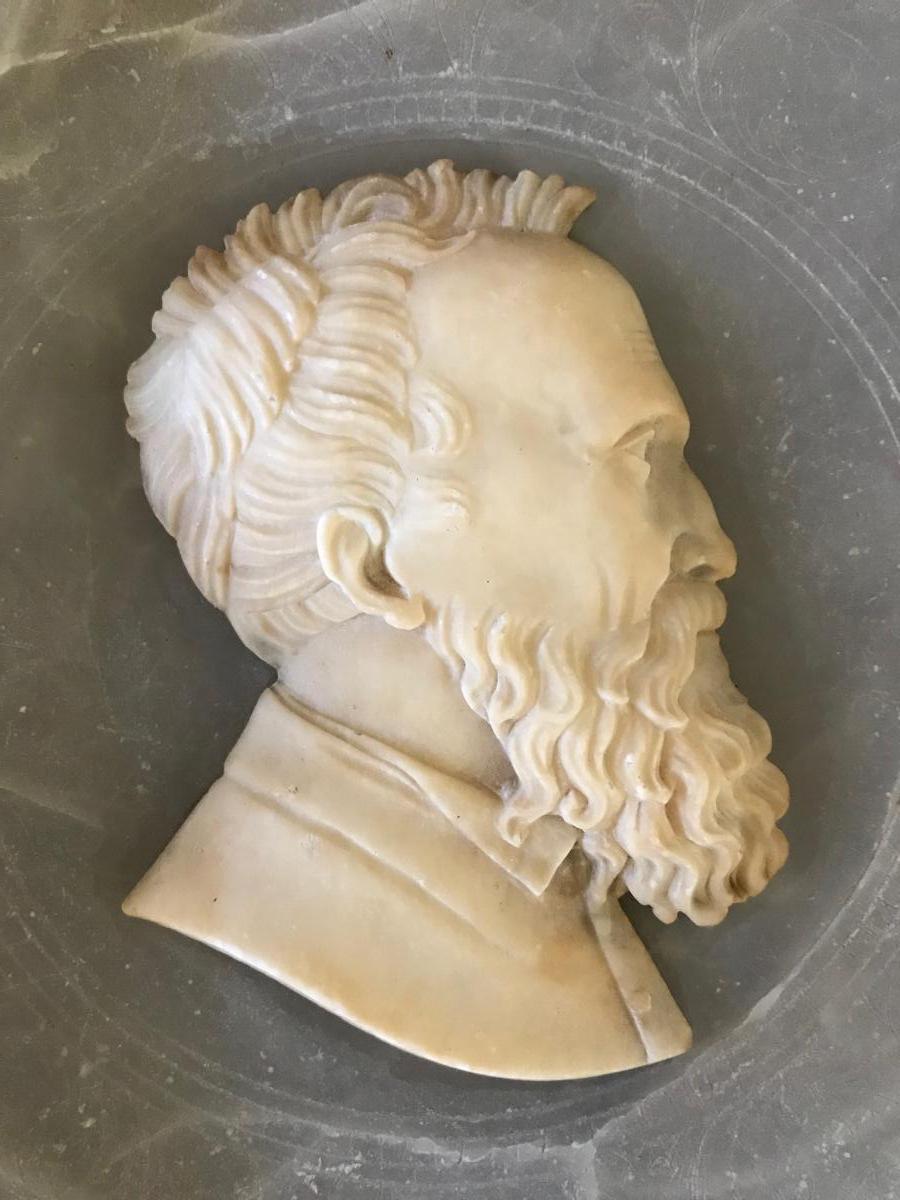 Alabaster Dish To The Illustrious Men Of Italy-photo-2