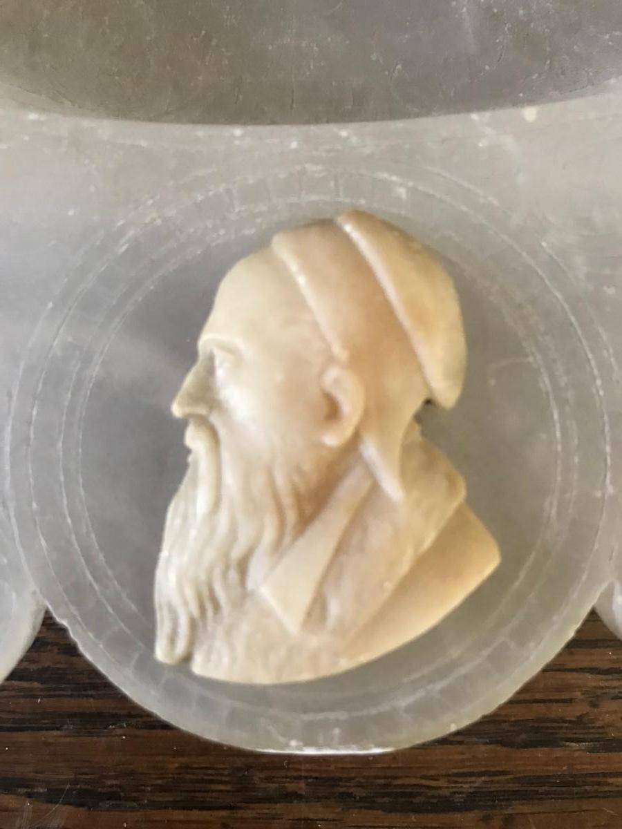 Alabaster Dish To The Illustrious Men Of Italy-photo-4