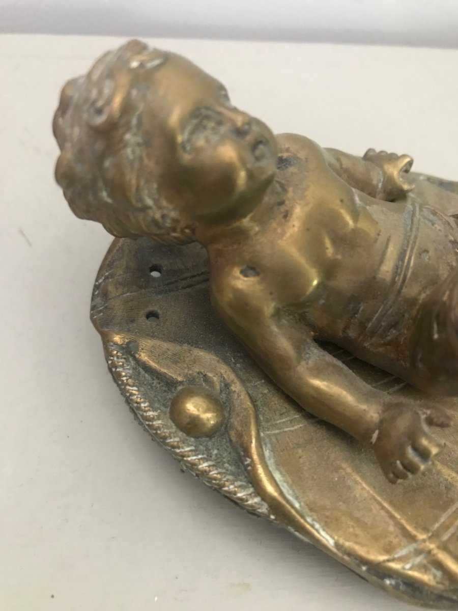 l'Enfant Au Tambour - Bougeoir En Bronze-photo-1