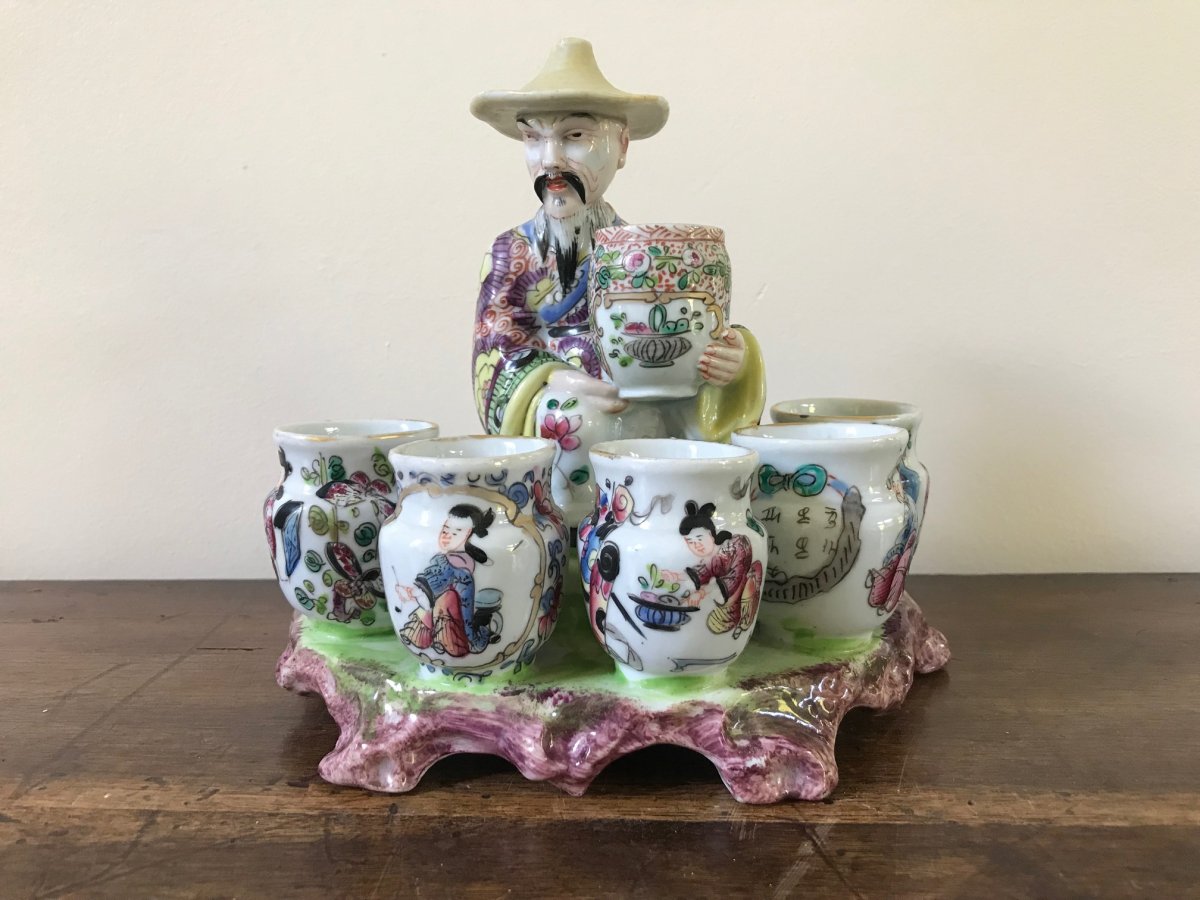 Porte-pinceaux En Porcelaine De Bayeux