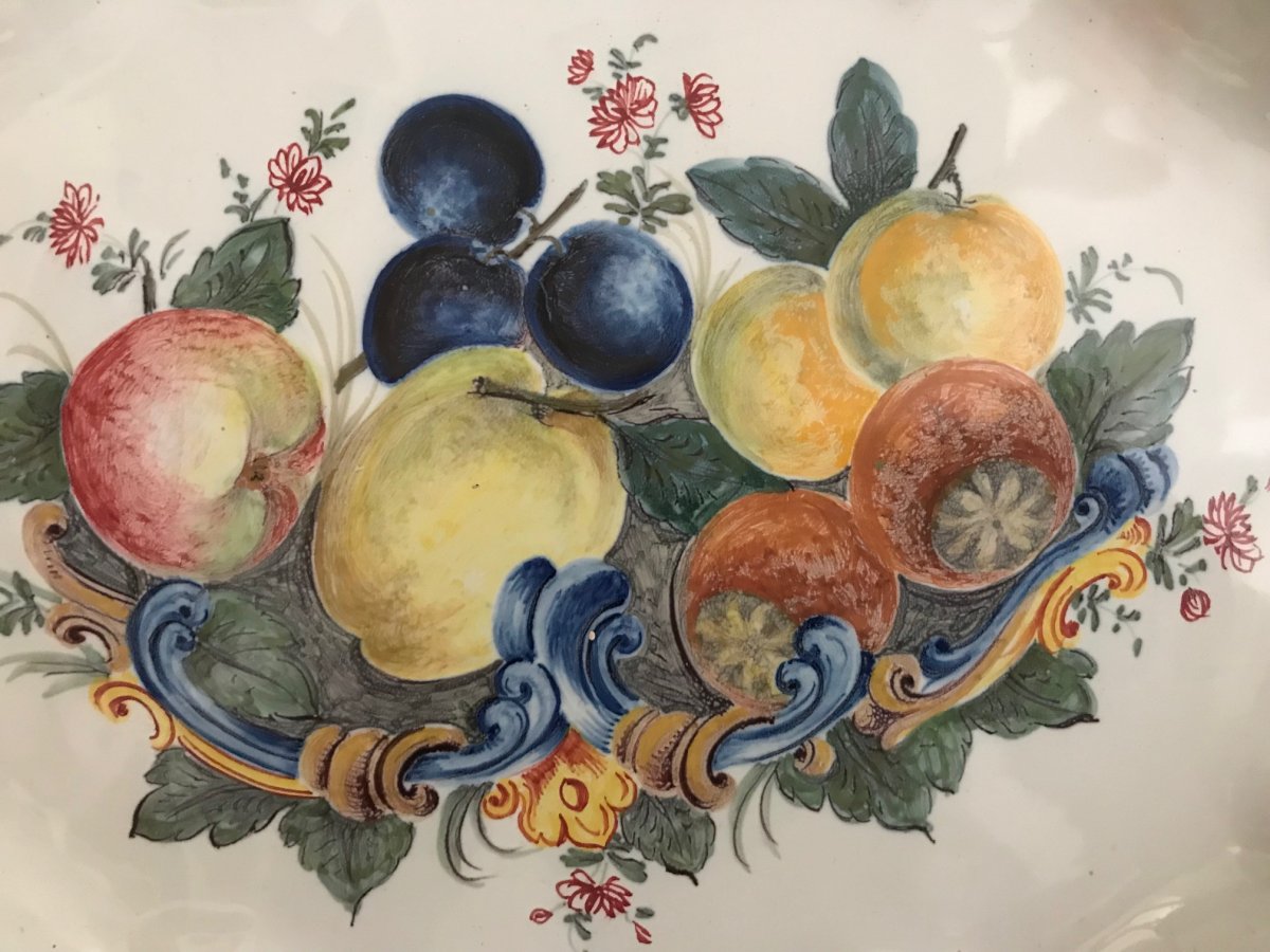 Nove Di Bassano - Plat à Décor De Fruits-photo-3