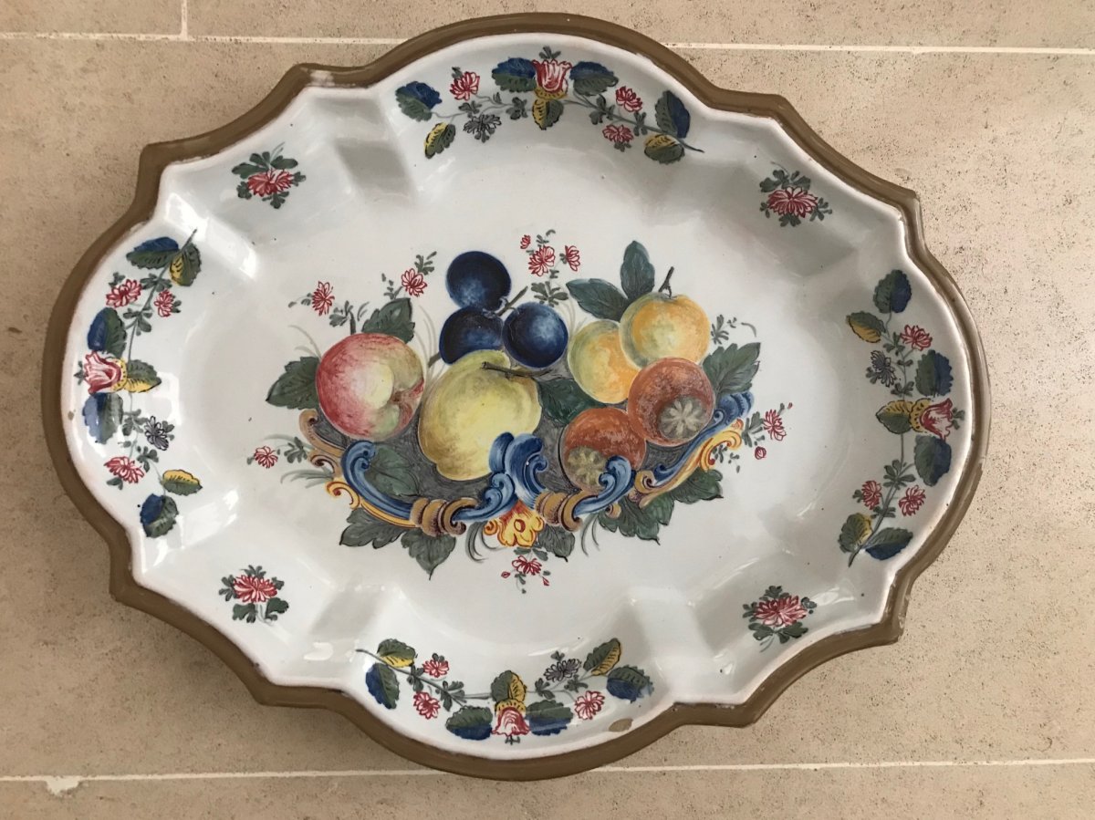 Nove Di Bassano - Plat à Décor De Fruits
