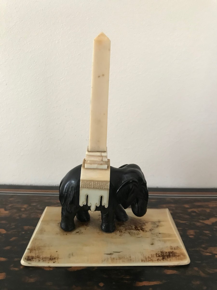 Ivory And Ebony Obelisk Thermometer -photo-4